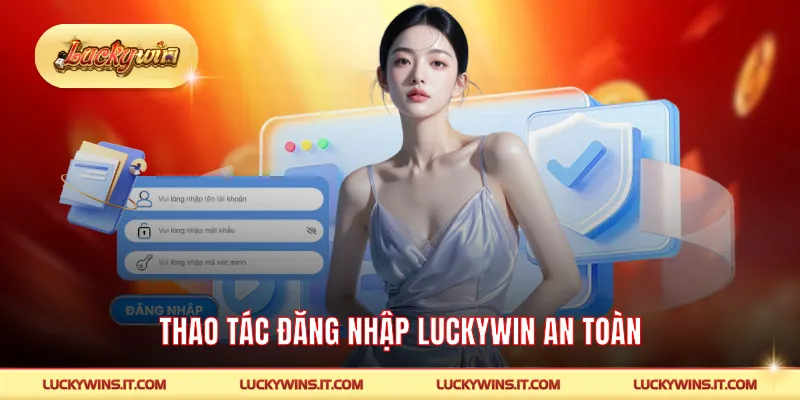 Thao tác đăng nhập LUCKYWIN an toàn